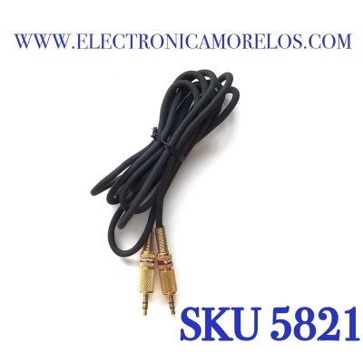 CABLE AUXILIAR 3.5M MACHO A MACHO / COMPATIBLE CON DIFERENTES DISPOSITIVOS, MARCAS Y MODELOS